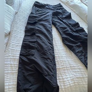 Cargo black pants zara